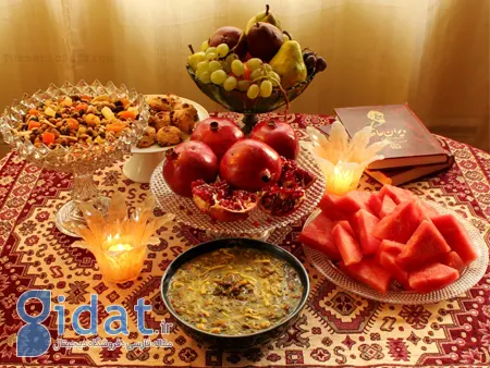 روش تزیین میز شب یلدا, تزیین میز و سفره شب یلدا