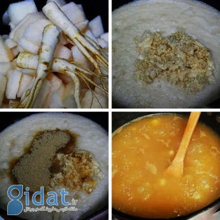 مراحل درست کردن مربای جینسینگ