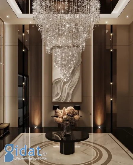 طراحی لوسترهای مدرن برای سقف های بلند
