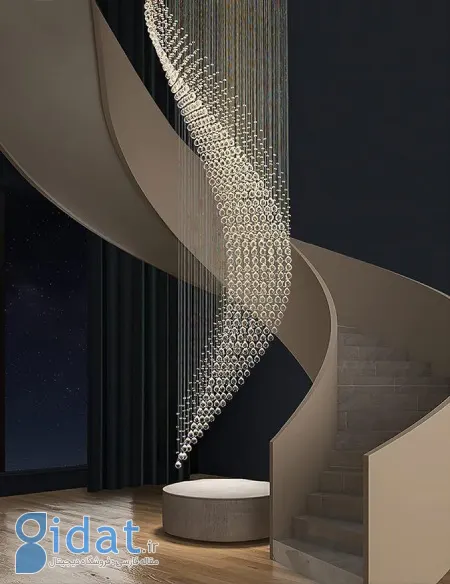 لوسترهای شیک و مدرن برای سقف های بلند