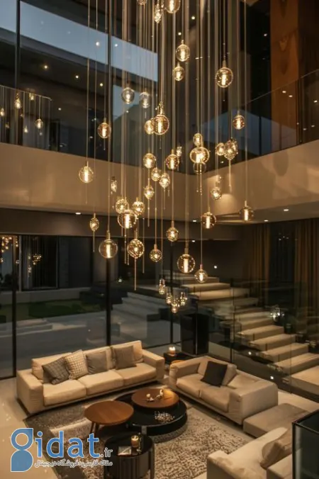 مدل لوسترهای مدرن برای سقف های بلند