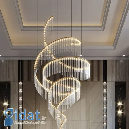 شیک ترین لوسترهای مدرن برای سقف های بلند