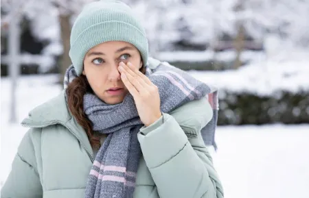 محافظت از چشمان خود در برابر سرما, راهکارهای جلوگیری از خشکی چشم در زمستان