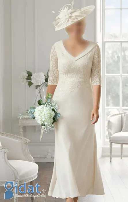 نمونه ای از مدل لباس عروس مناسب برای ازدواج دوم