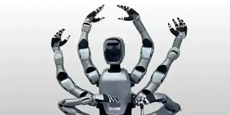 رونمایی از اولین ربات انسان‌نما با شش بازو