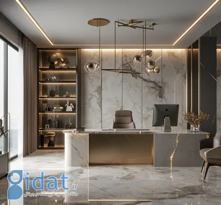 دکوراسیون اتاق مدیریت به سبک کلاسیک