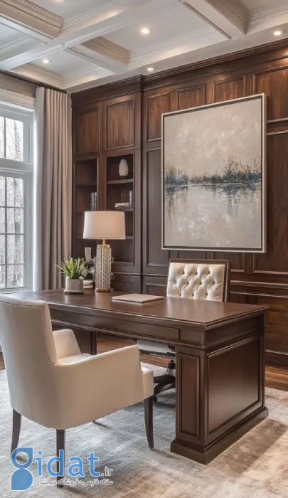 دکوراسیون و چیدمان اتاق مدیریت به سبک کلاسیک