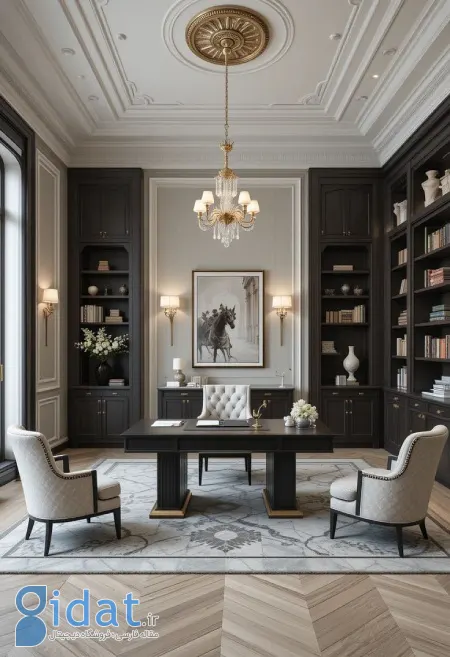 ویژگی های اصلی سبک کلاسیک در اتاق مدیریت