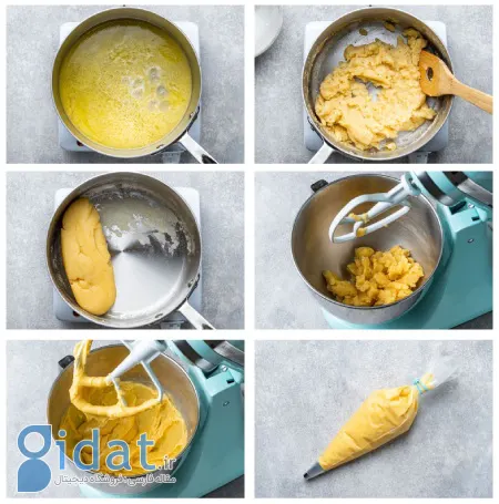 مراحل تهیه کرم پاتیسیر