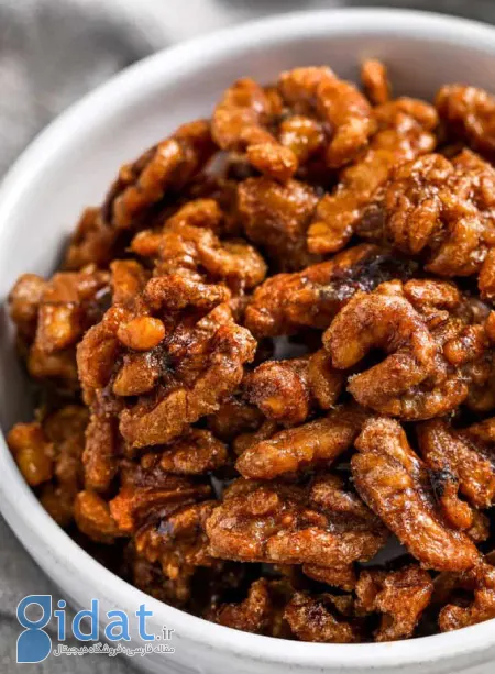 طرز تهیه گردوی کاراملی ترد و خوشمزه
