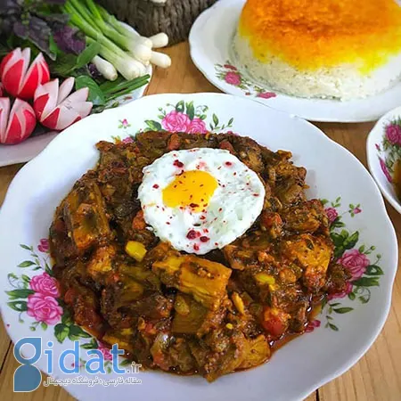 خورش ملاقورمه, خورش ملاقورمه با تخم مرغ, خورش ملاقورمه شمالی با رب گوجه فرنگی