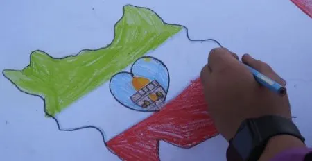 نقاشی های حمایت از کودکان فلسطین