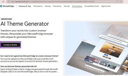 شخصی‌سازی Microsoft Edge, سفارشی‌سازی مرورگر اج