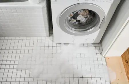 علت خروج کف از ماشین لباسشویی, چرا ماشین لباسشویی کف میده بیرون