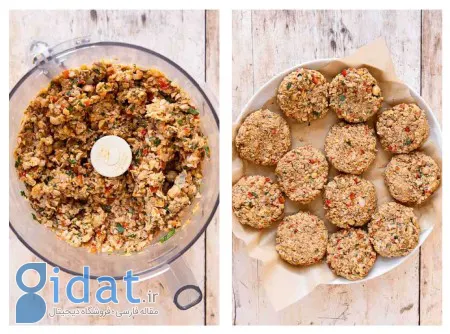طرز تهیه برگر با نخود
