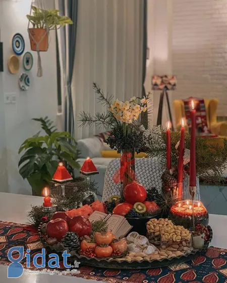 جدیدترین چیدمان سفره شب یلدا