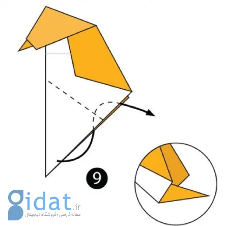روشی ساده برای ساخت اوریگامی گنجشک