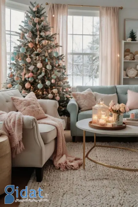 رنگ‌های پاستلی در دکوراسیون زمستانی