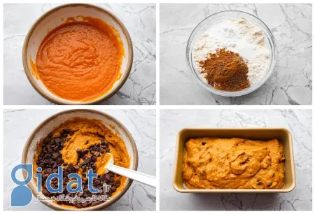 طرز تهیه نان شکلاتی کدو حلوایی