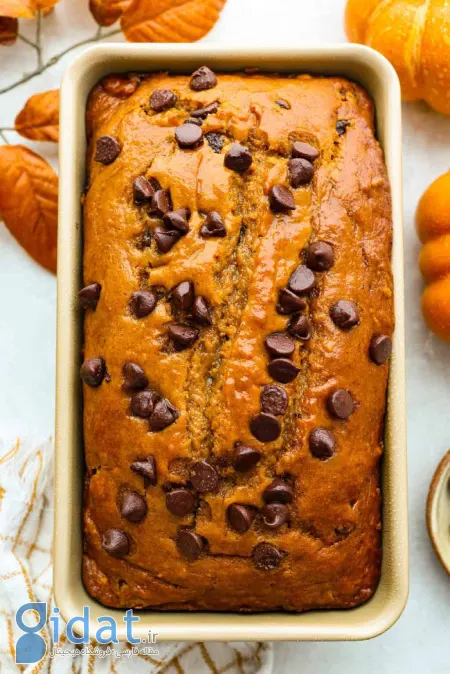 نان چیپس شکلاتی کدو حلوایی