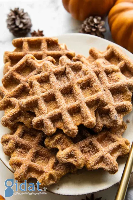 نکاتی برای تهیه وافل کدوحلوایی با پنیر کوتاژ