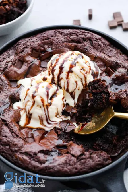 طرز تهیه براونی در تابه