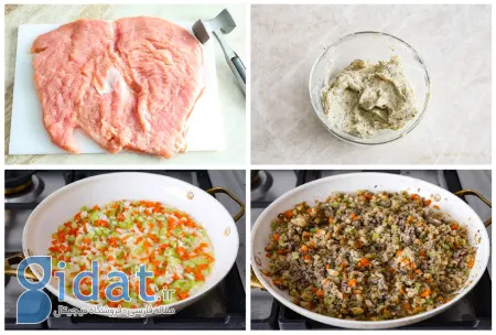 دستور پخت رولت بوقلمون