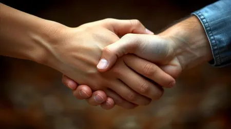 آداب دست دادن, تاریخچه دست دادن
