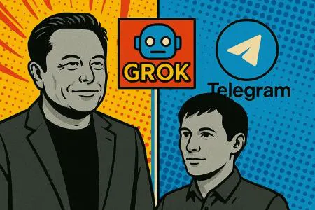 Grok AI به تلگرام آمد
