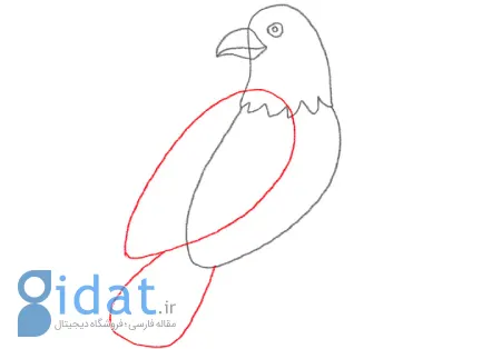 نقاشی آسان عقاب مخصوص کودک