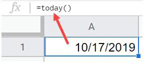 نحوه استفاده از مهر زمانی در Google Sheets, افزودن تاریخ در گوگل شیت, درج تاریخ و زمان جاری