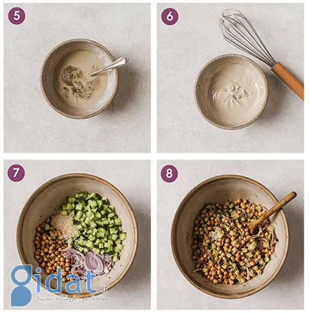 نکته هایی برای سالاد نخود مدیترانه رژیمی