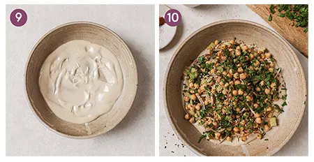 سالاد نخود مدیترانه ای