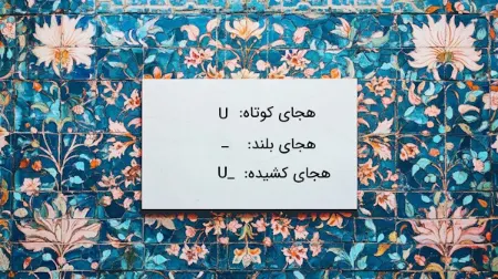 وزن عروضی, شعر فارسی
