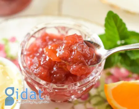 طرز تهیه مربا ریواس و پرتقال