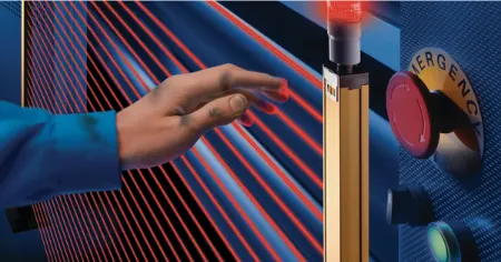 پرده نوری ایمنی, فاصله ایمنی پرده نوری