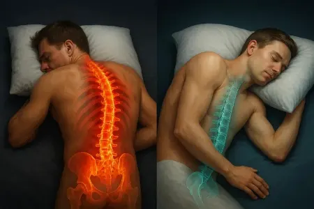 این مدل خوابیدن رو بس کن؛ ستون فقراتت رو خراب می‌کنه!