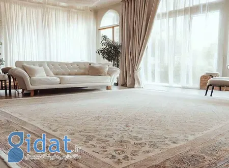 بهترین رنگ فرش برای پذیرایی,رنگ فرش طوسی
