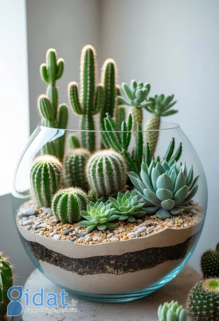 تزیین با کاکتوس, چیدمان کاکتوس