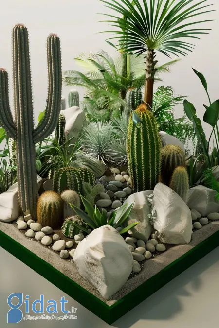 تزیین با کاکتوس, چیدمان کاکتوس