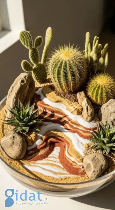 تزیین با کاکتوس, چیدمان کاکتوس