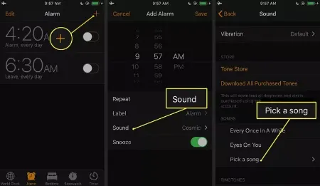 تنظیم زنگ هشدار آیفون با آهنگ, ساخت زنگ هشدار با GarageBand