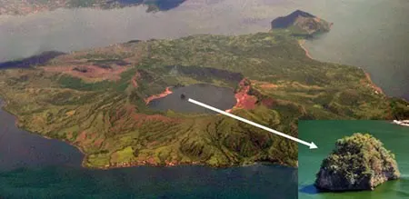 جزیره ولکان, جزیره تو در تو فیلیپین