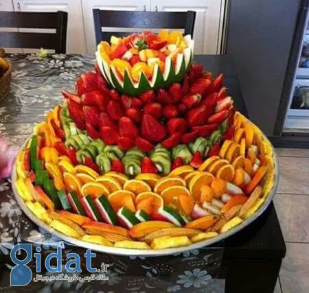 میوه آرایی هندوانه,عکس های میوه آرایی,مدل میوه آرایی