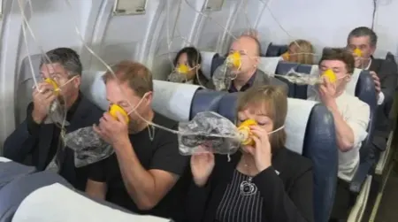 سیستم اکسیژن هواپیما, ایمنی پرواز ماسک اکسیژن