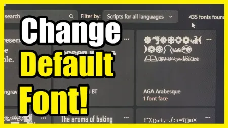 تغییر فونت ویندوز 11, نصب فونت در ویندوز 11