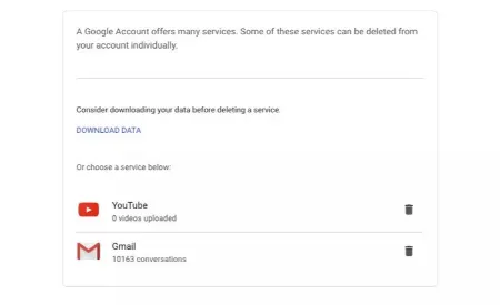 حذف حساب یوتیوب, حذف حساب یوتیوب در اندروید