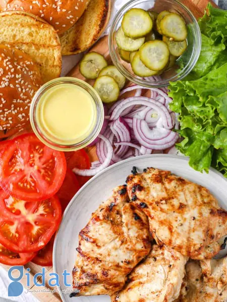 نکاتی برای پخت ساندویچ مرغ کبابی