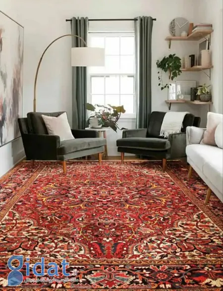 نمونه هایی از فرش های دستباف ایرانی در دکور مدرن