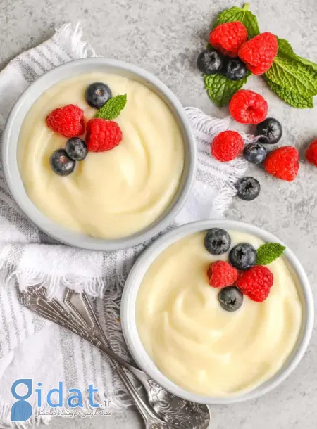 طرز تهیه کاسترد وانیلی خانگی